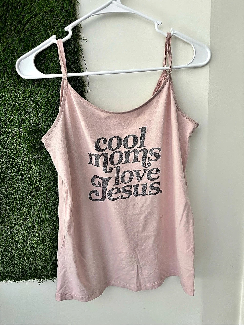 Cool moms love Jesus tank top upcycled